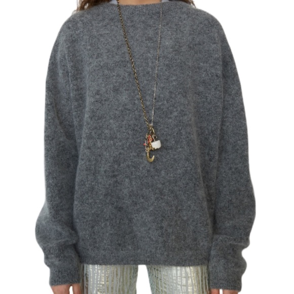 Acne Studios Jackets & Blazers - ACNE STUDIOS Dramatic Moh Melange Sweater